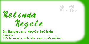 melinda negele business card